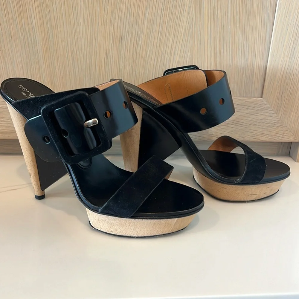 SERGIO ROSSI Platform Sandals - Picture 2 of 12